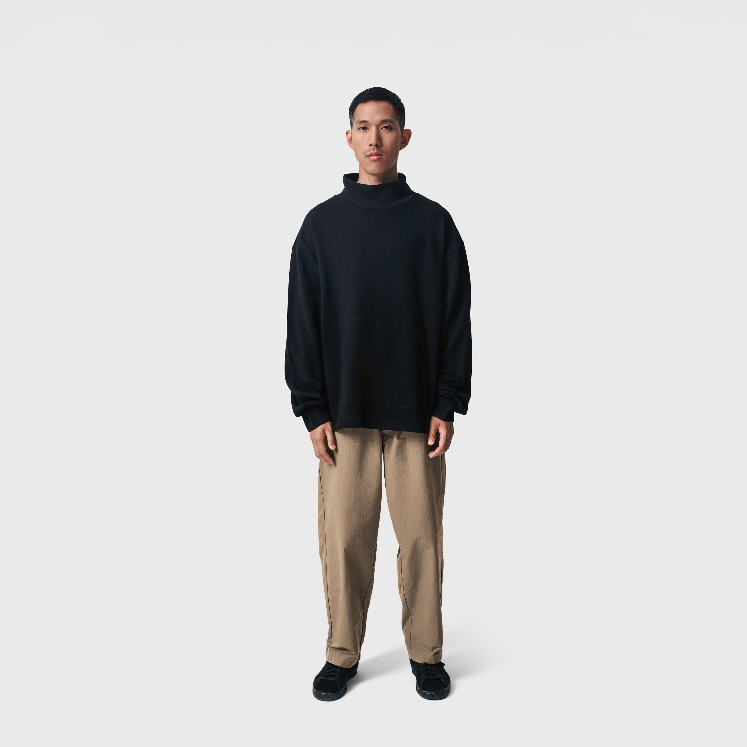 BMW M High Neck Crew Sweatshirt Black / Black 6