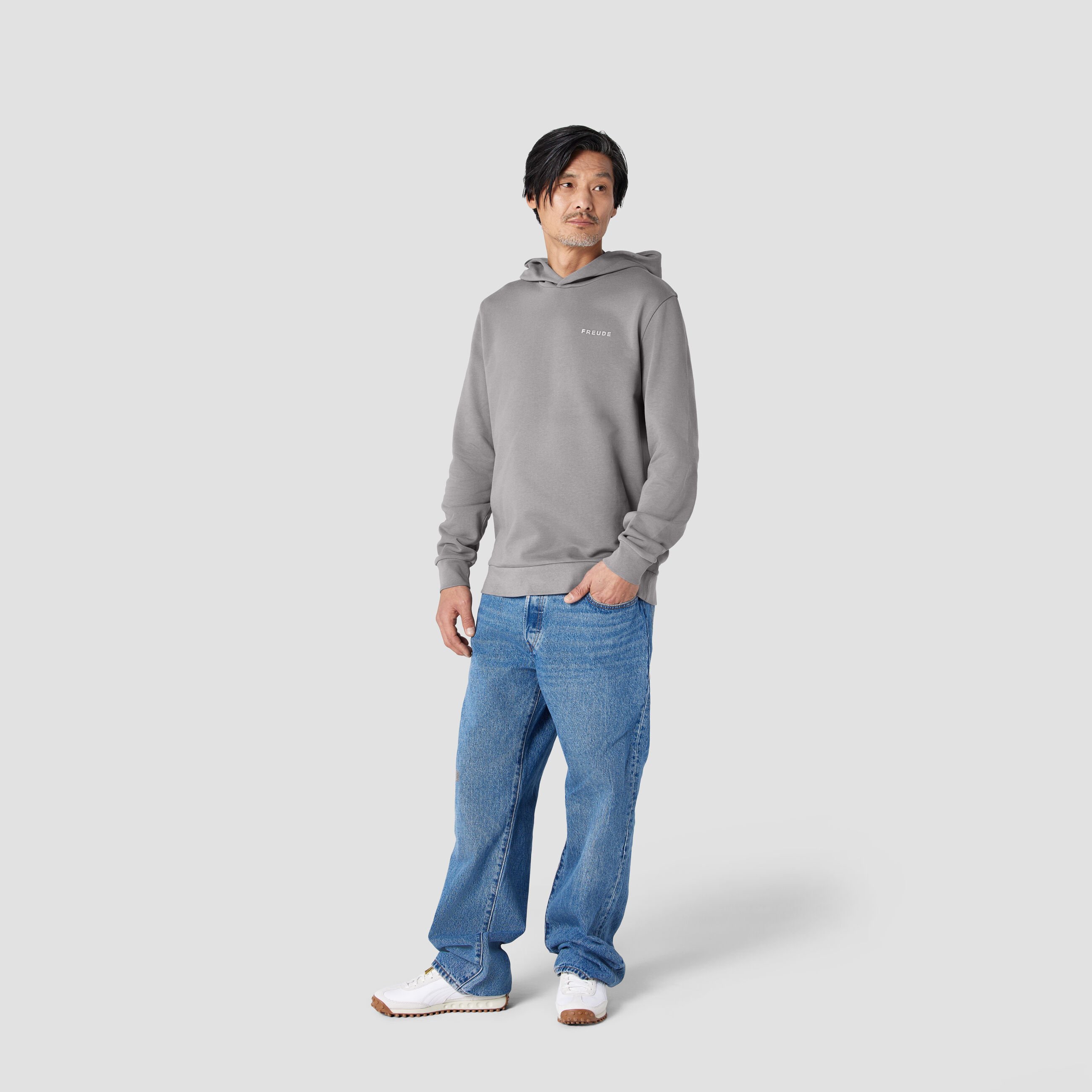 BMW Logo Hoodie Mid Grey 5