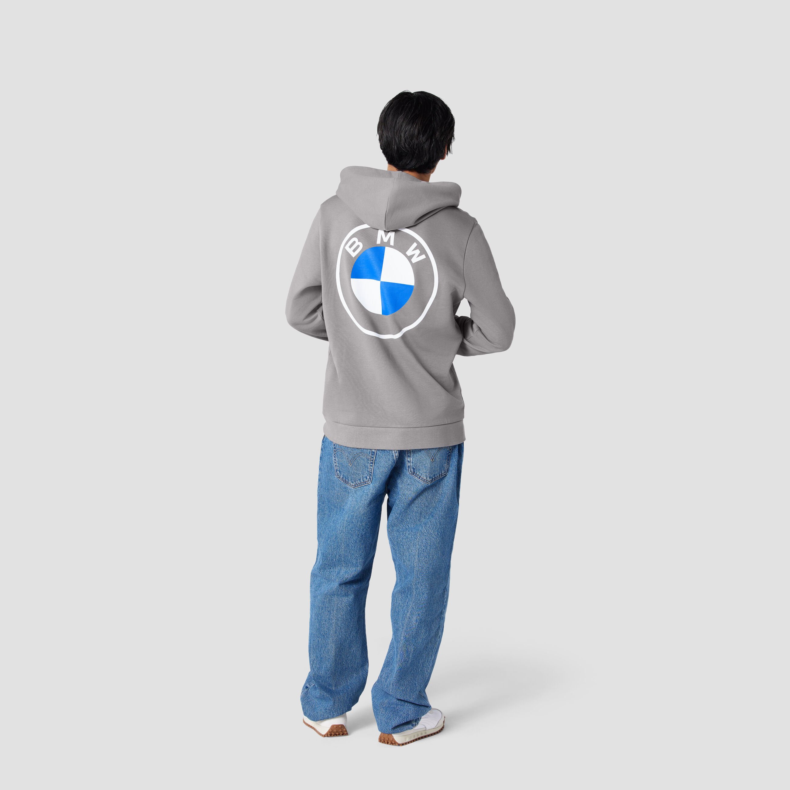 BMW Logo Hoodie Mid Grey 6