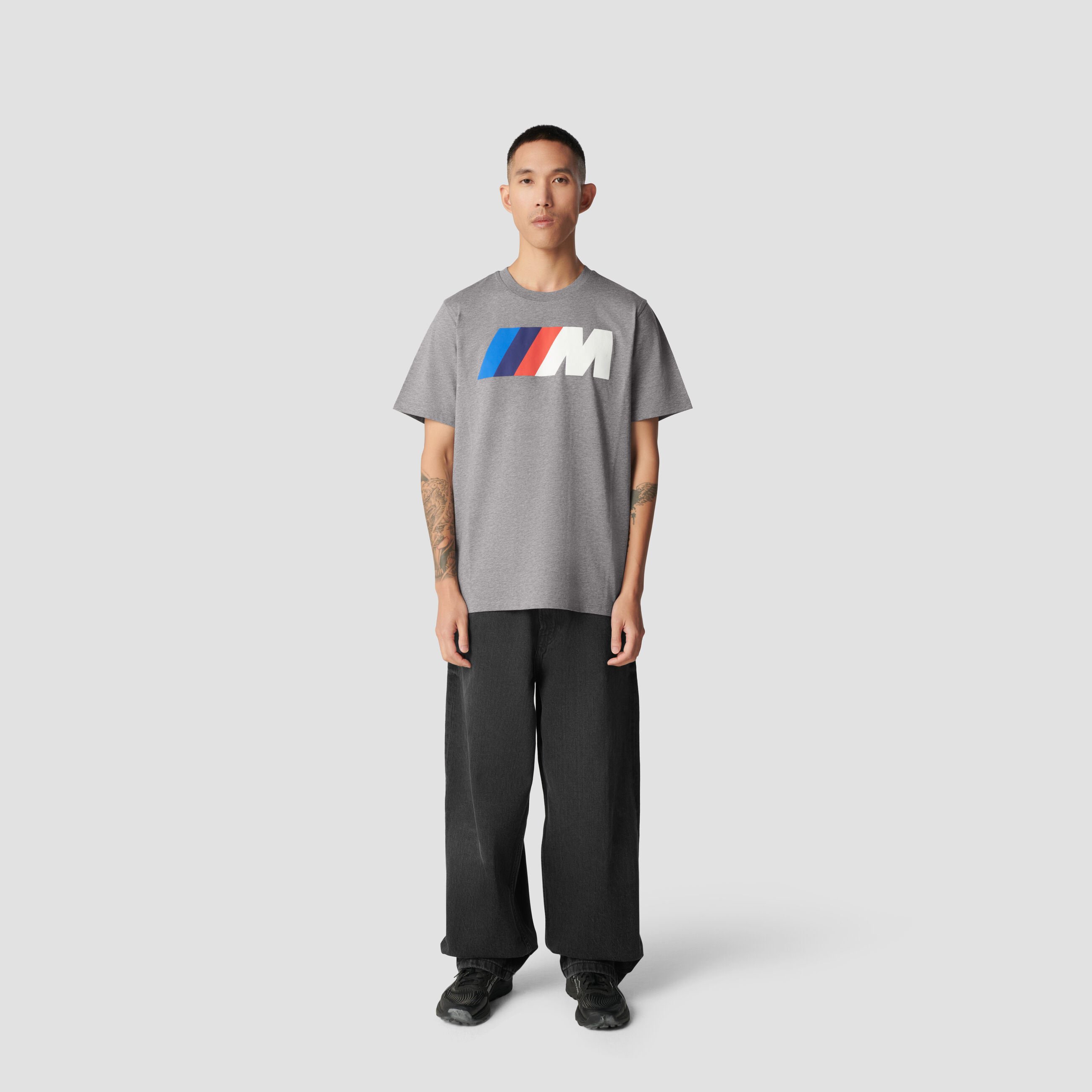 BMW M Core Default T-shirt Mid Grey Melange 5