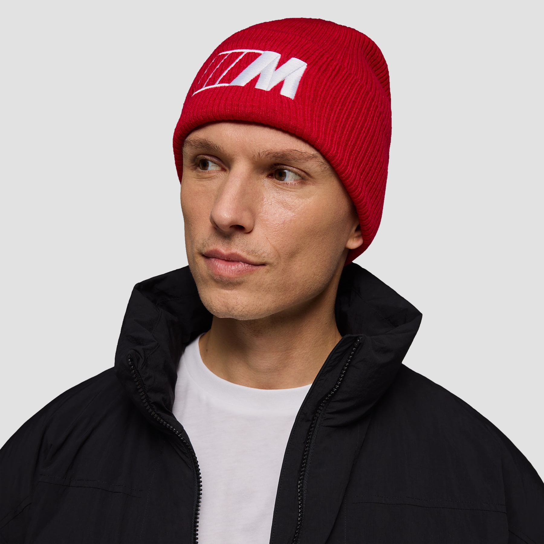 Visa som helskärm BMW M Contrast Logo Beanie Röd 1