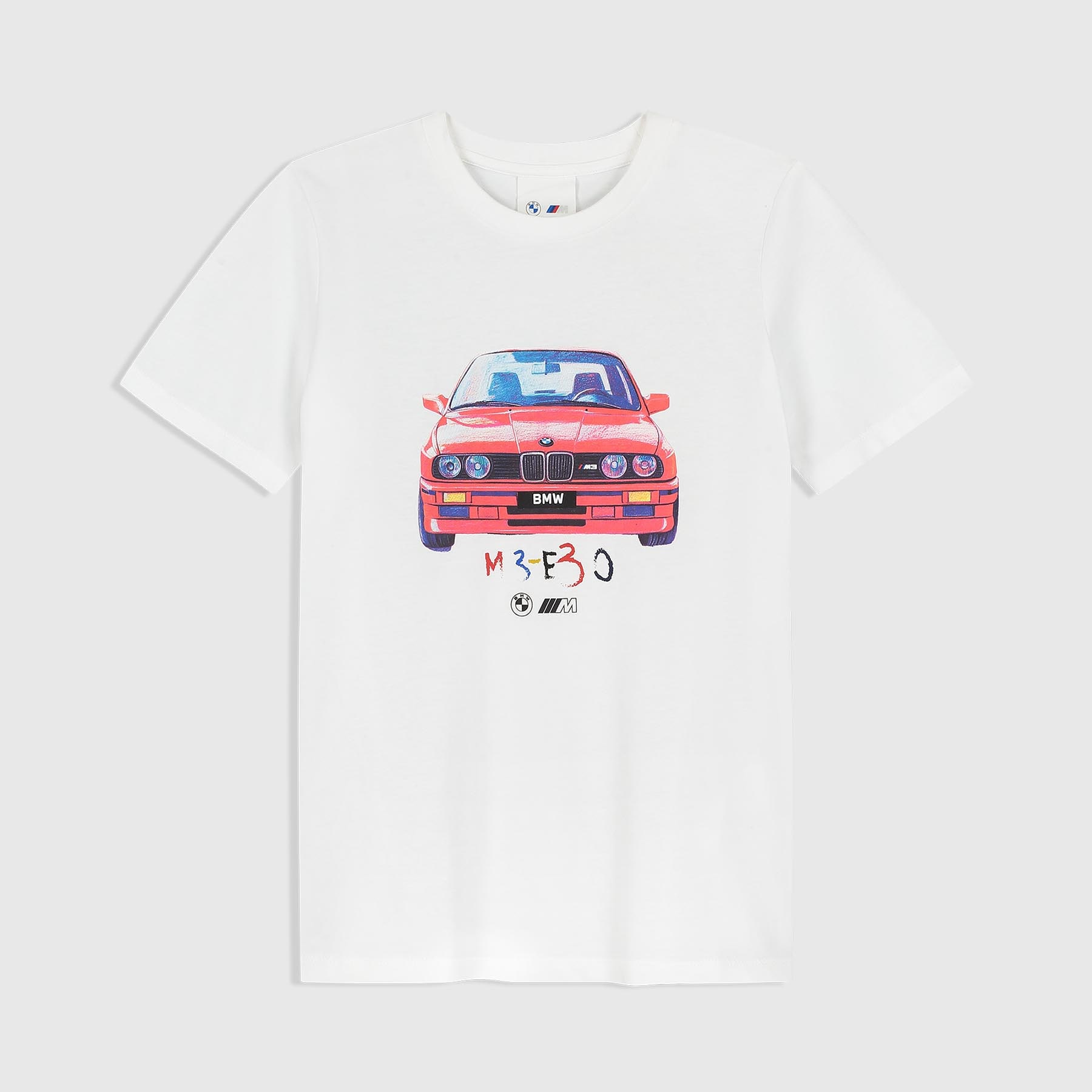 Visa som helskärm BMW M Series  M3 E30 T-shirt - Barn Vit 1
