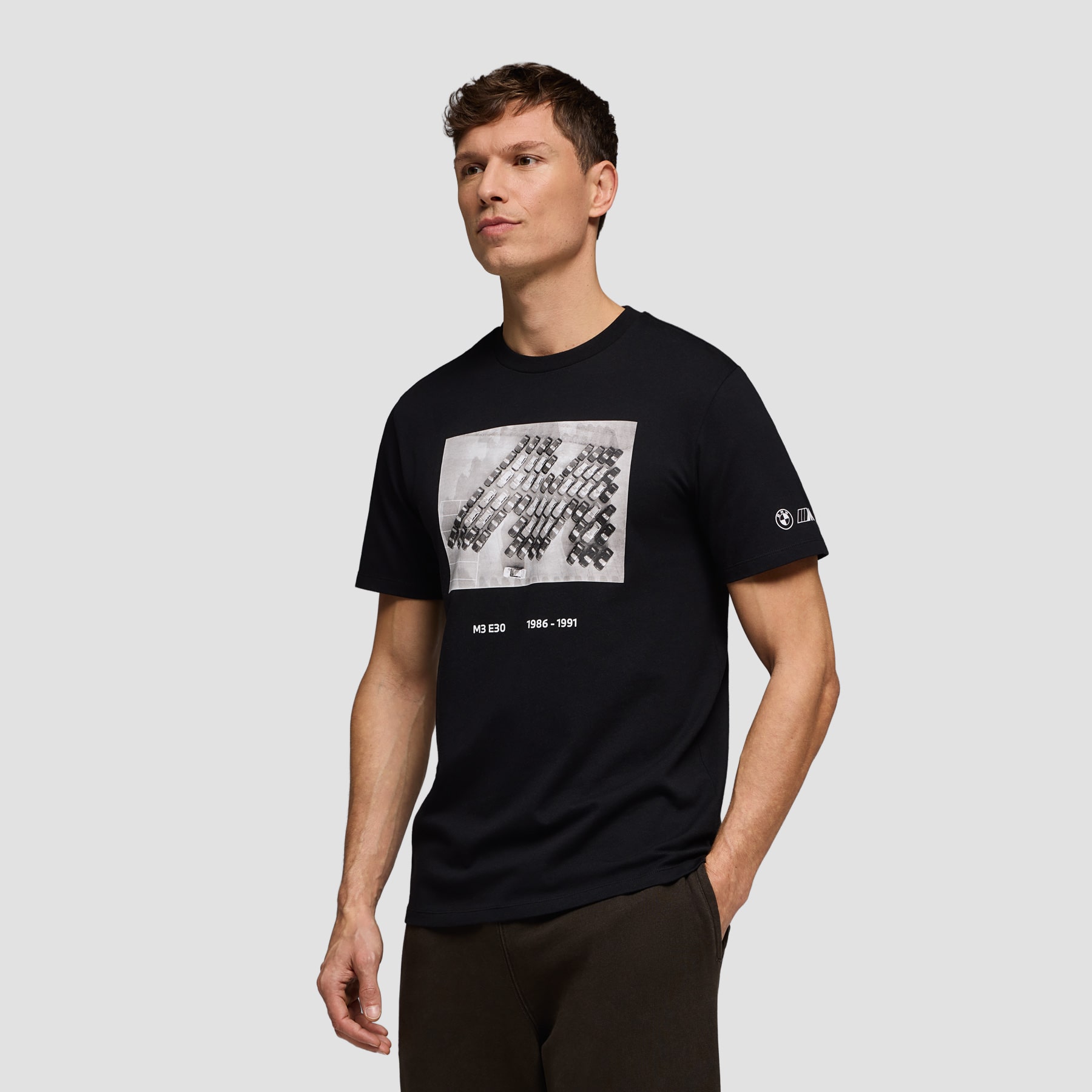 Visa som helskärm BMW M Series M3 E30 T-shirt Svart 3
