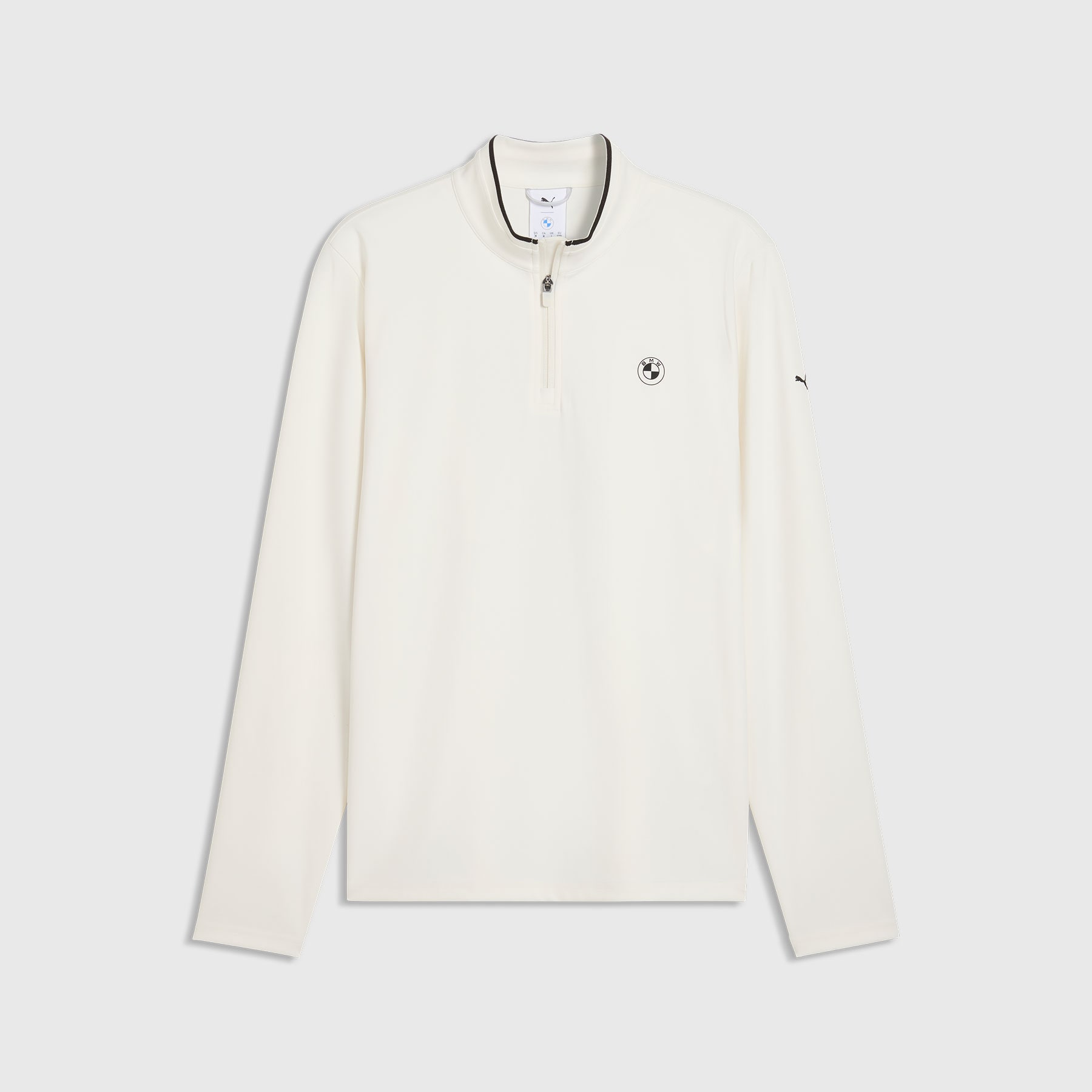 Afficher en plein écran Quart de zip BMW Golf Cloudspun Pixel Logo Blanc 1