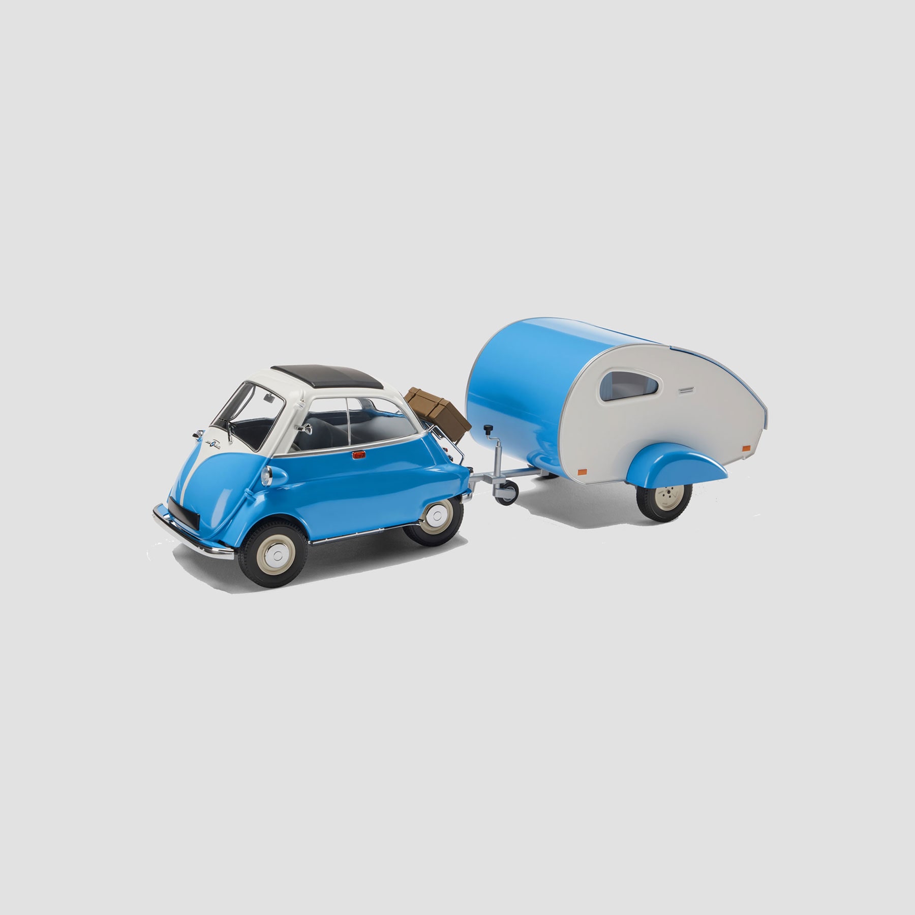 BMW 1:18 BMW ISETTA Miniatur Blau 1 Erweiterte Ansicht