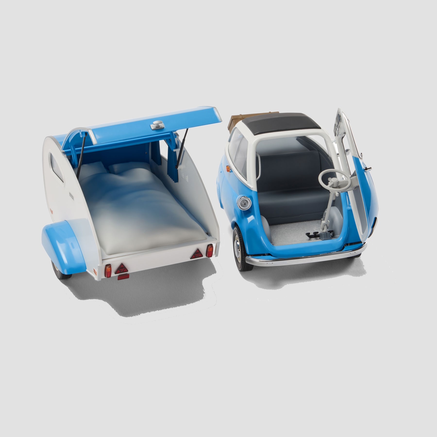 BMW 1:18 BMW ISETTA Miniatur Blau 3 Erweiterte Ansicht