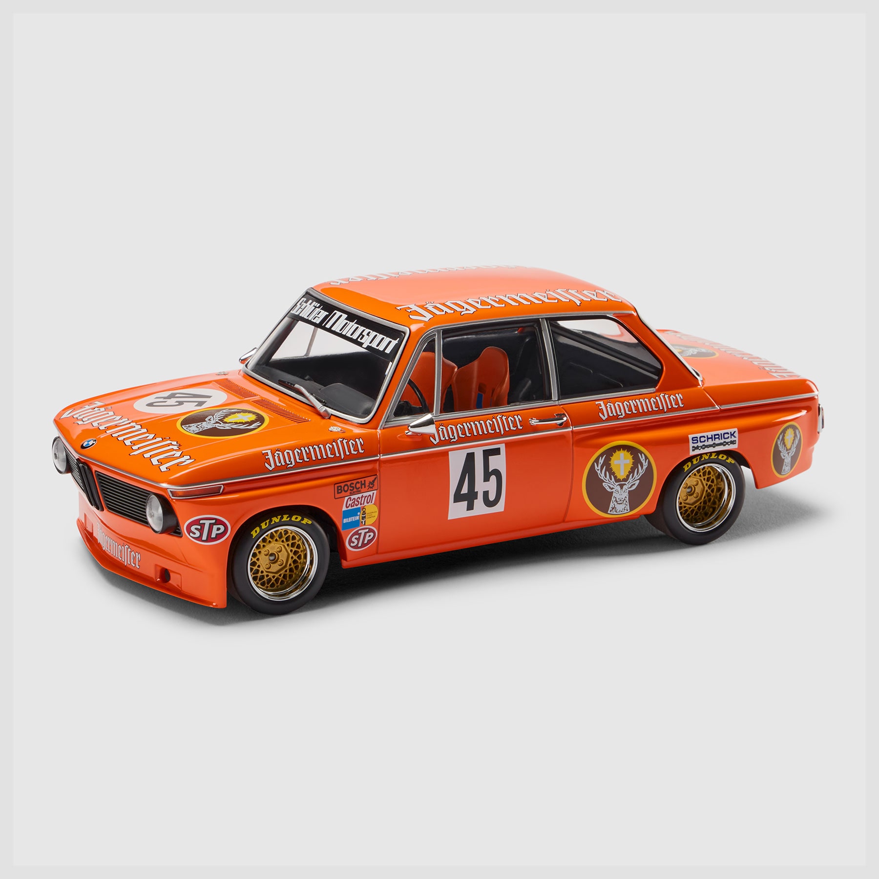 Visa som helskärm BMW Miniatyr 1:18 BMW 2002 Jagermeister  Orange 1