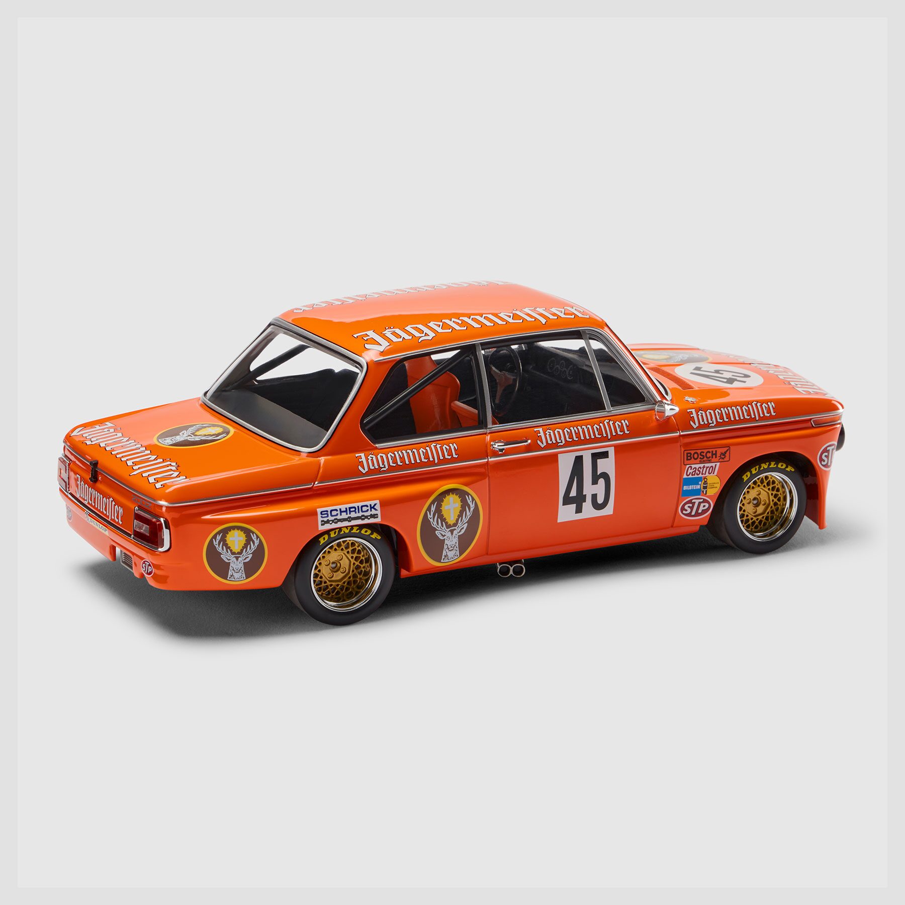 Visa som helskärm BMW Miniatyr 1:18 BMW 2002 Jagermeister  Orange 2