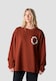 Felpa Oversized BMW Raw  rosso tibetano Unisex