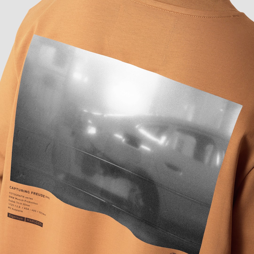 View in full screen BMW M Oversized Long Sleeve T-shirt Dark Brown Wood 5