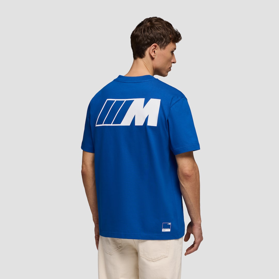 View in full screen BMW M Reverse Logo Oversized T-Shirt  Ink Blue 5