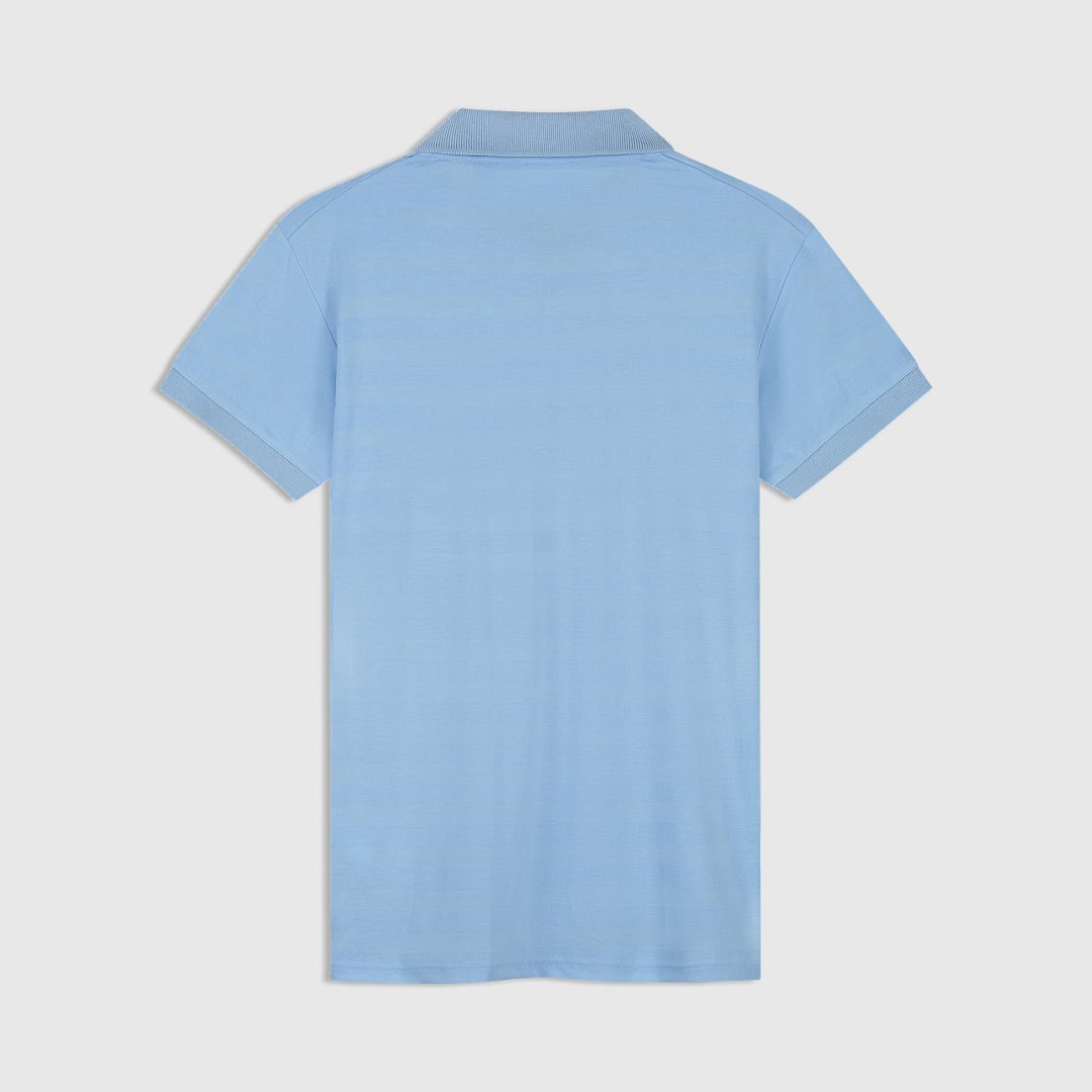 View in full screen BMW Lifestyle Pixel Logo Polo Shirt - Men's Chambray 4