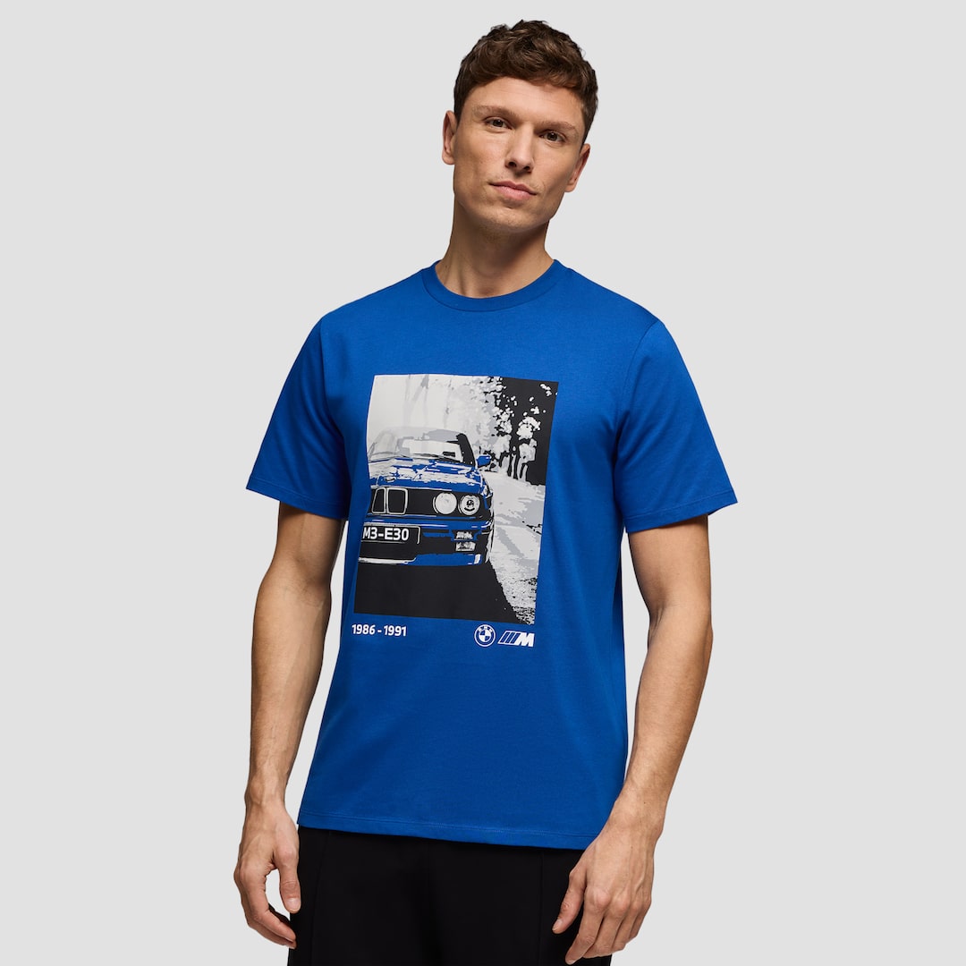 View in full screen BMW M Series M3 E30 T-Shirt  Mauritius Blue 3