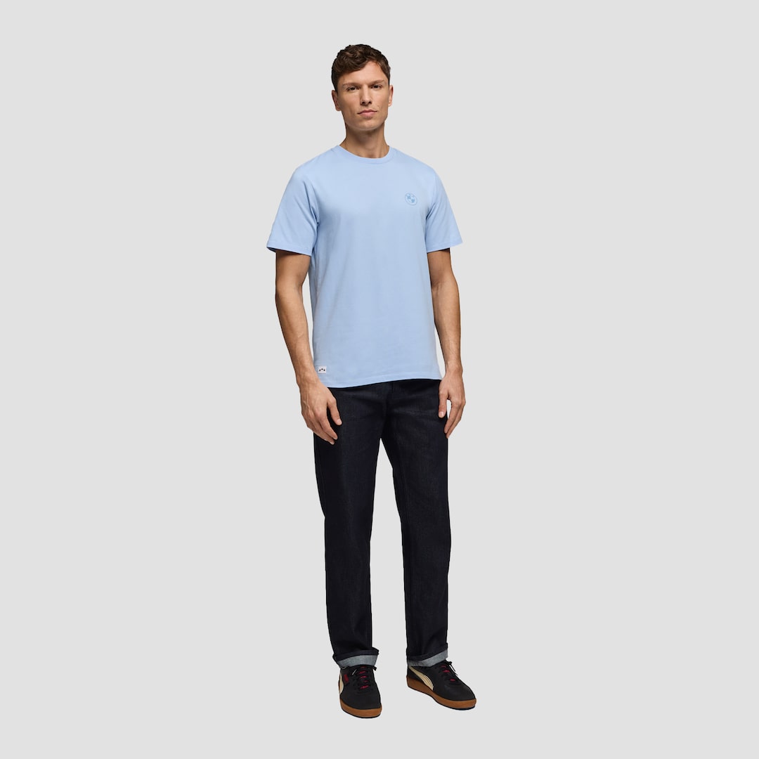 View in full screen BMW Lifestyle Pixel Logo T-Shirt Chambray 1