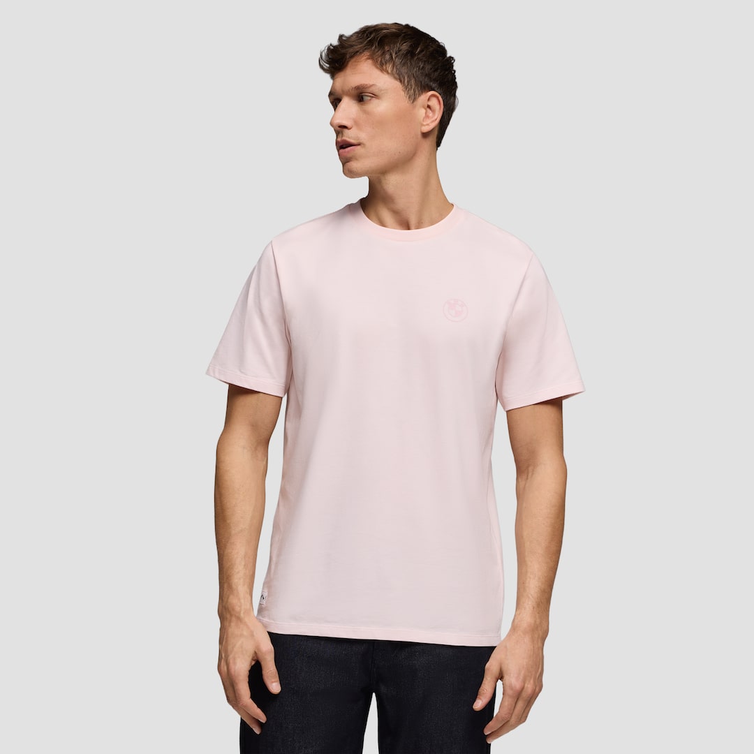 View in full screen BMW Lifestyle Pixel Logo T-Shirt  Primrose Pink 5