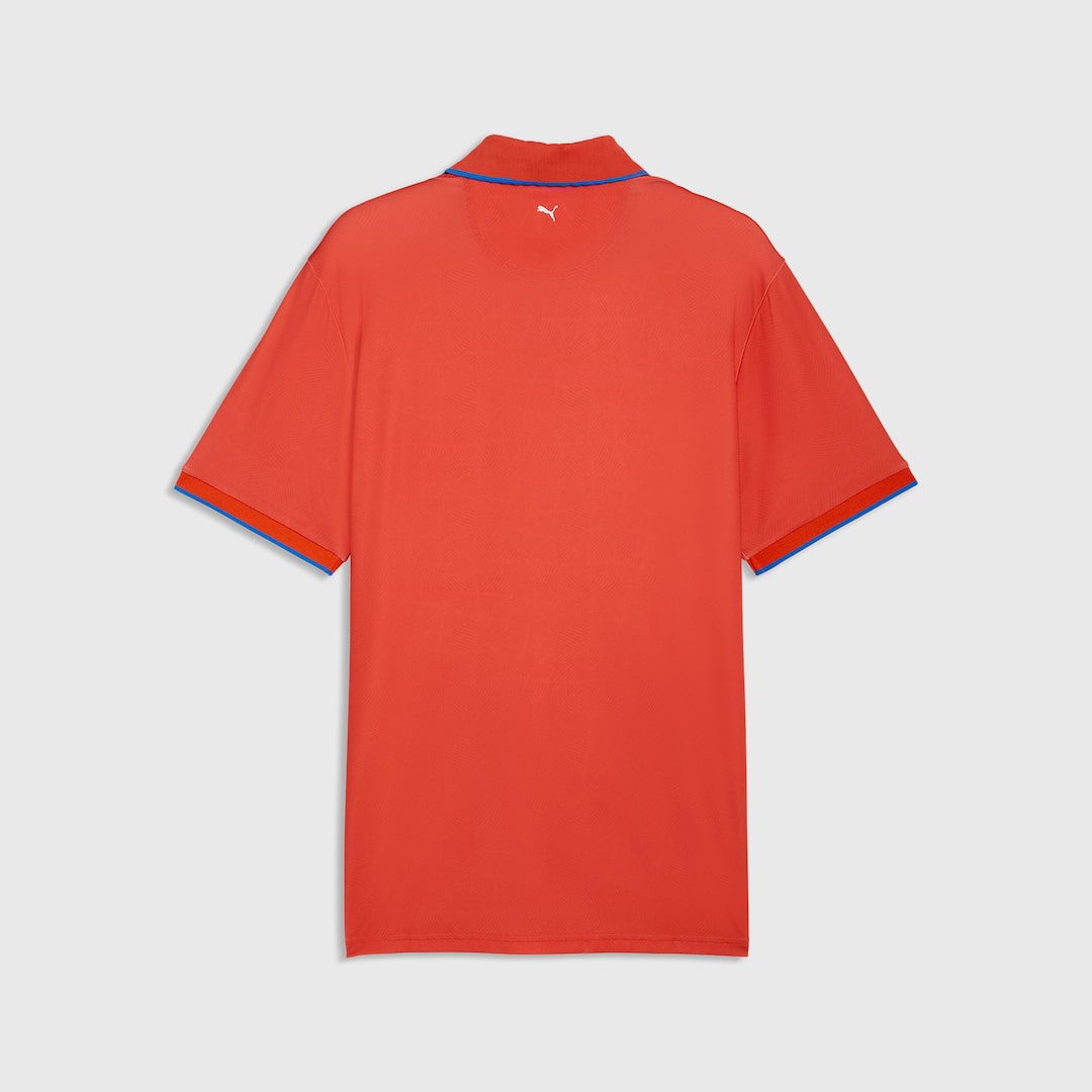 View in full screen BMW Golf Pixel Logo Regular Polo  Red 2