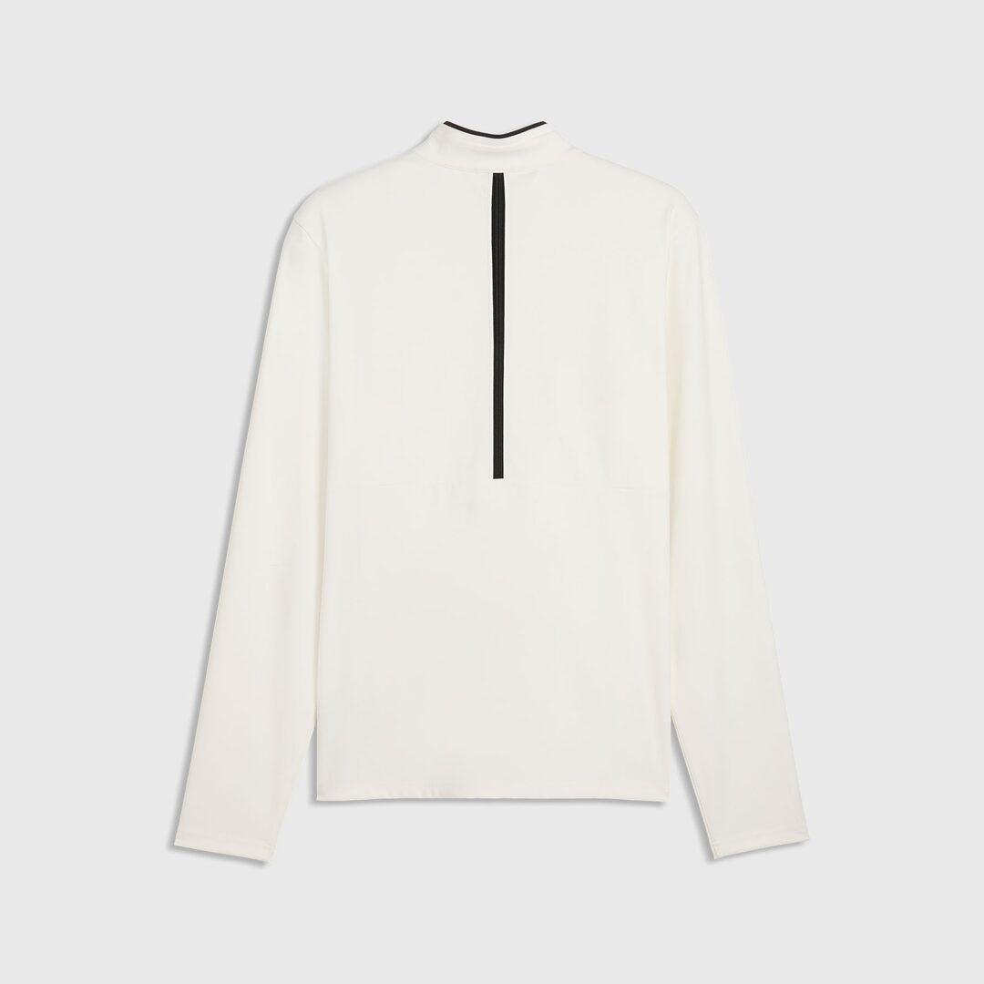 View in full screen BMW Golf Cloudspun Pixel Logo Quarter Zip  White 2