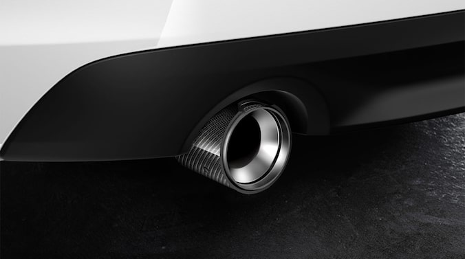 BMW M Performance Endrohrblende Titan/Carbon für 1er, 2er, X2 (F40 
