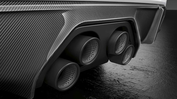BMW M Performance Endrohrblenden Titan für M3, M4 (G80, G81, G82 