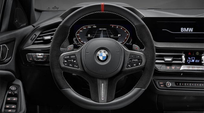 BMW M Performance Abdeckung Lenkrad Leder/Carbon für 5er-7er, M5  
