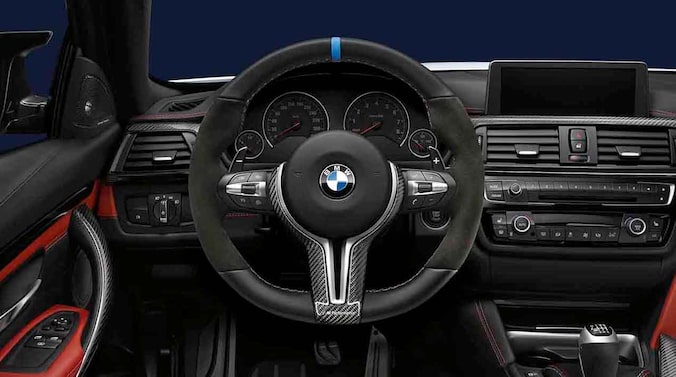 BMW M Performance Abdeckung Lenkrad Leder/Carbon für 5er, 6er, 8er  