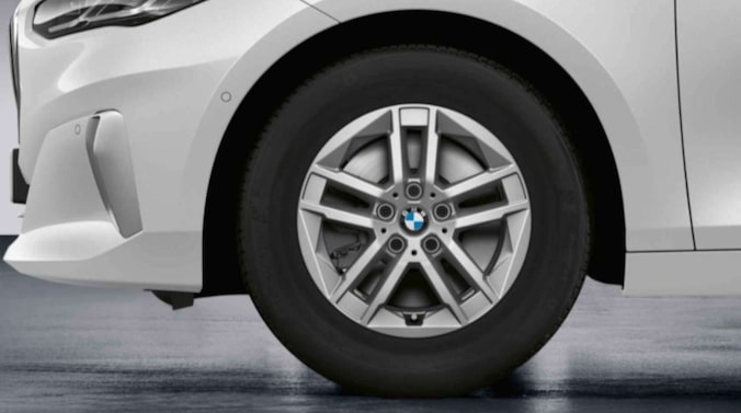 BMW 16 Zoll Leichtmetallräder Doppelspeiche 186, Refined Silver  