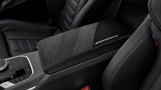 BMW M Performance Armauflage Alcantara vorn Mitte für 2er-4er, M3 