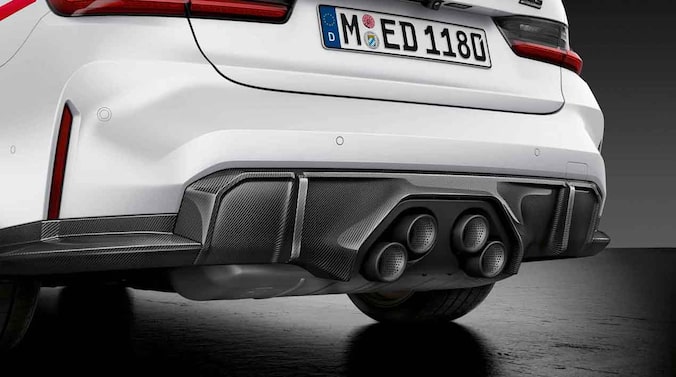 BMW M Performance Endrohrblenden Titan für M3, M4 (G80, G81, G82  