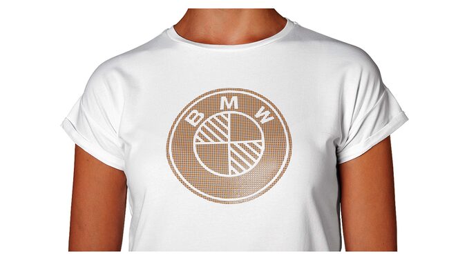 BMW T Shirt Damen Logo Druck BMW