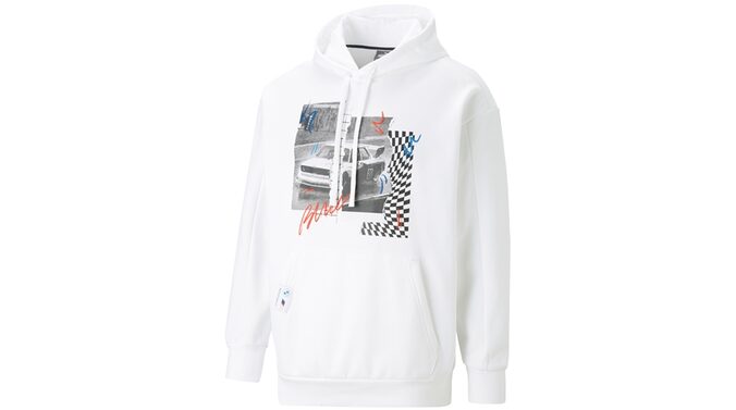 BMW M Motorsport Grafik Hoodie Herren, weiß | BMW.de