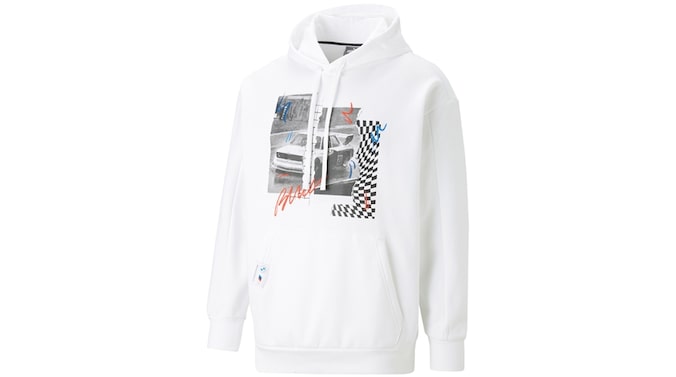 BMW M Motorsport Grafik Hoodie Herren, weiß | BMW.de