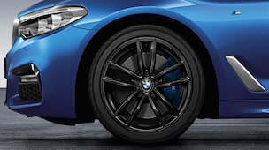 BMW 18 Zoll Leichtmetallräder M Doppelspeiche 662M, Jet Black Uni  