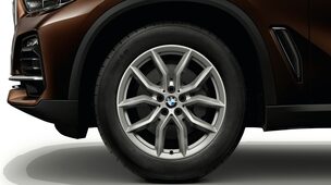 BMW 19 Zoll Leichtmetallr der V Speiche 734 Reflex Silver Michelin