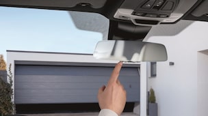 Innenspiegel mit Garagentoröffner für den BMW 2er (F22, F23, F45), 3er (F30, F31, F34), 4er (F32, F33, F36), X1 (F48), X2 (F39)