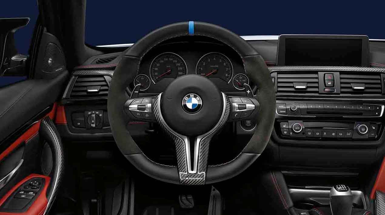 BMW M Performance Abdeckung Lenkrad Leder/Carbon für 5er, 6er, 8er  