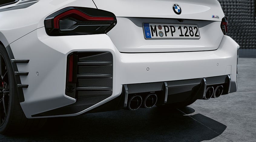 BMW M Performance Heckaufsatz Carbon links für M2 (G87) | BMW.de 