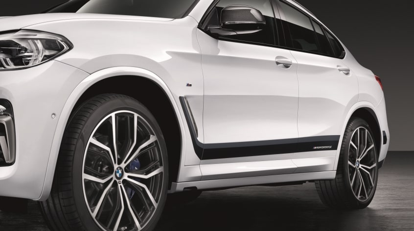 BMW M Performance Folierung Frozen Black links/rechts für X3, X4 