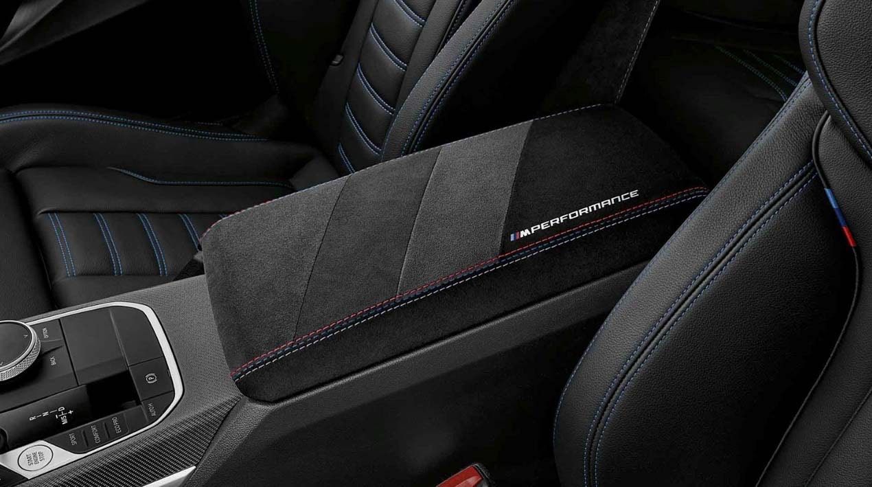 BMW M Performance Armauflage Alcantara vorn Mitte für 2er-4er, M3 
