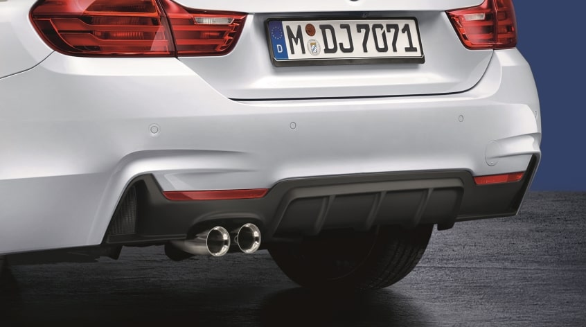BMW M Performance Heckdiffusor schwarz matt für 4er (F32, F33, F36 