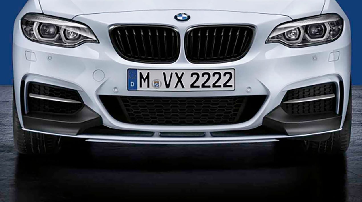 BMW M Performance Frontaufsatz Schwarz Matt für 2er (F22, F22N 