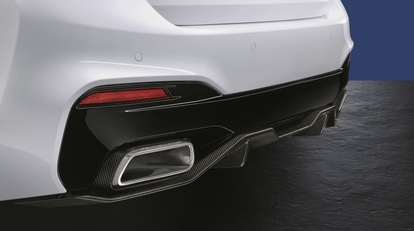 BMW M Performance Stoßfängerblende schwarz matt hinten für 5er 