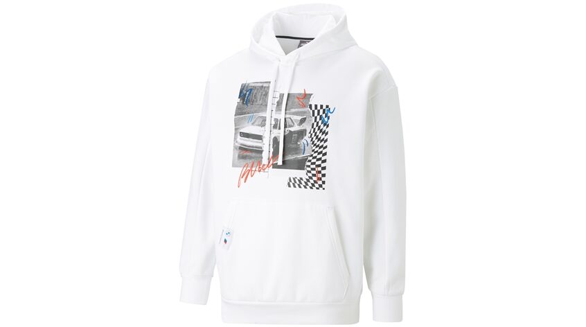 BMW M Motorsport Grafik Hoodie Herren, weiß | BMW.de