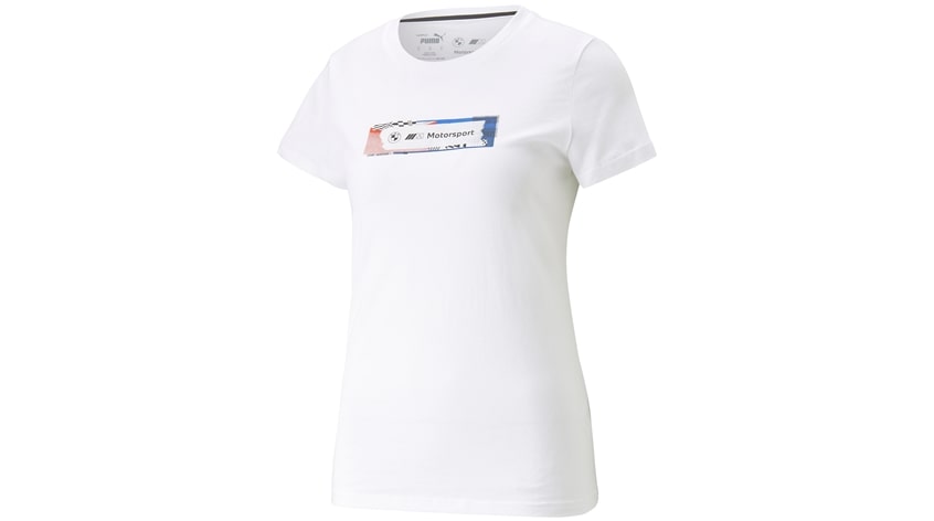 BMW M Motorsport Statement T-Shirt Damen, weiß | BMW.de